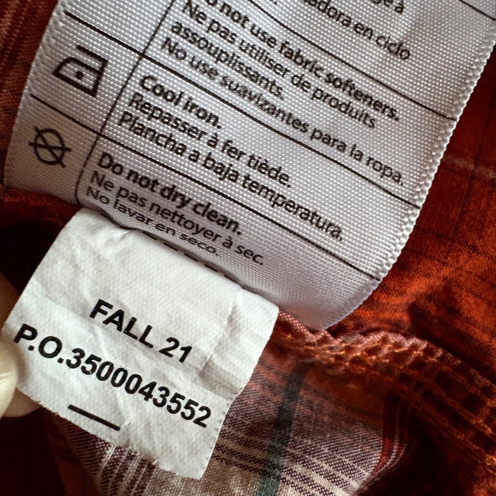 Carhartt Rugged Flex Flannel Plaid‎ Shirt Mens Large Relaxed Fit Workwear - Picture 9 of 9